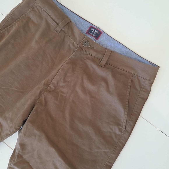 UNTUCKIT Men's Slim Fit Classic Chino Pants Brown W32 L30 Cotton Blend - Picture 7 of 15